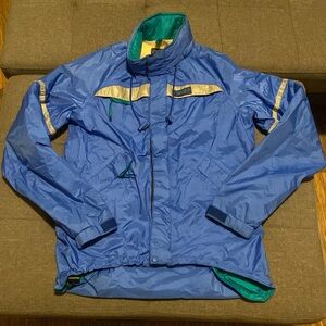 Vintage Banff Designs Purple/Blue/Teal ZipUp Jacket Winter Coat Size Small Retro